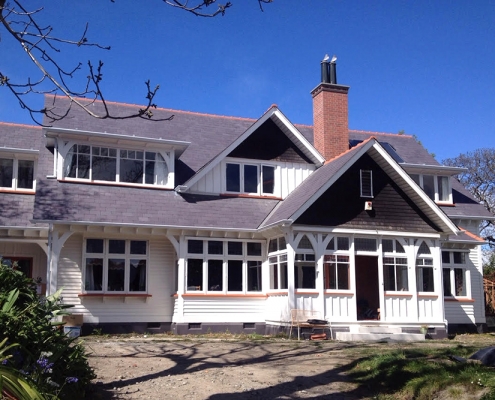 Image of house fully completed with Welsh Slate